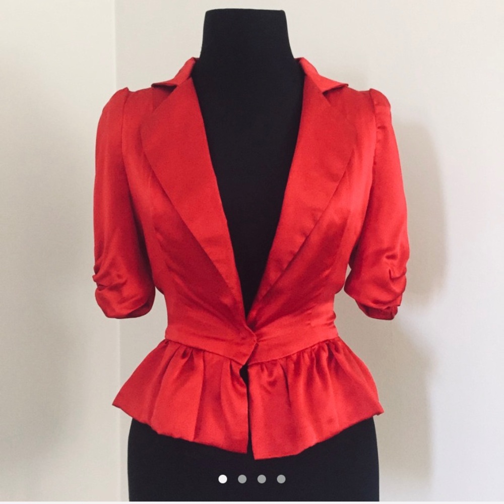 Dita Von Teese Red Blouse